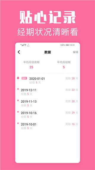 经期管家app截图1