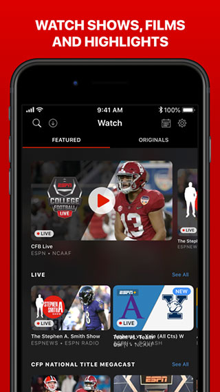 ESPN app截图3