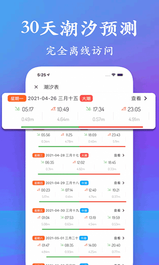 潮汐表app截图5